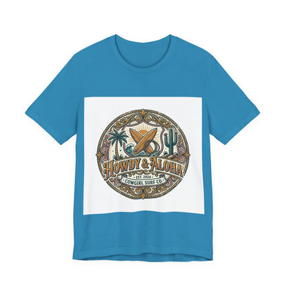 Howdy & Aloha Badge Vintage Tee