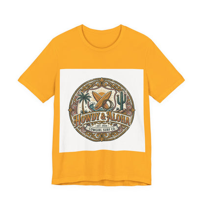 Howdy & Aloha Badge Vintage Tee
