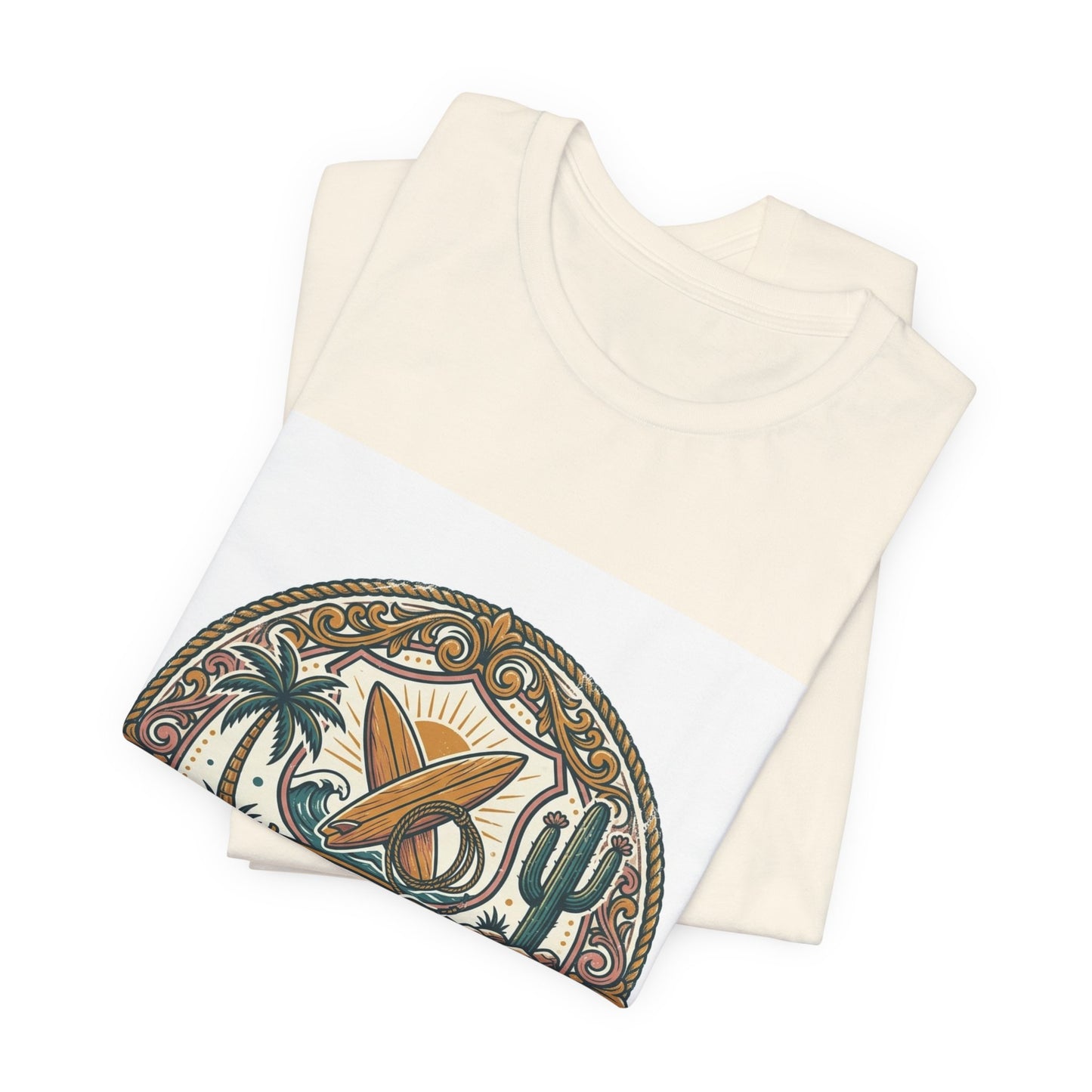 Howdy & Aloha Badge Vintage Tee