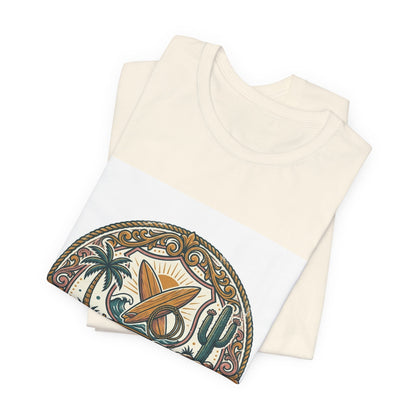 Howdy & Aloha Badge Vintage Tee