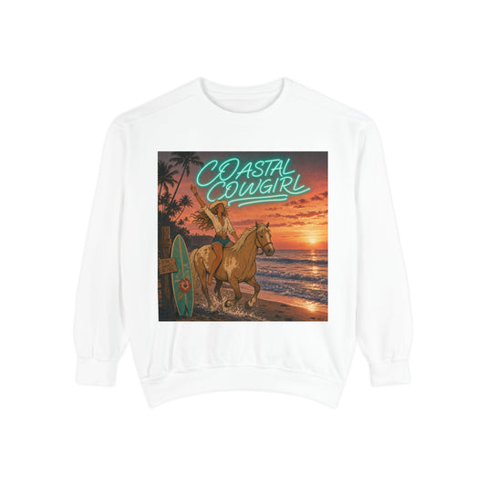 Coastal Cowgirl Horseback Crewneck Sweatshirt