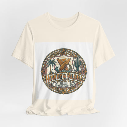 Howdy & Aloha Badge Vintage Tee