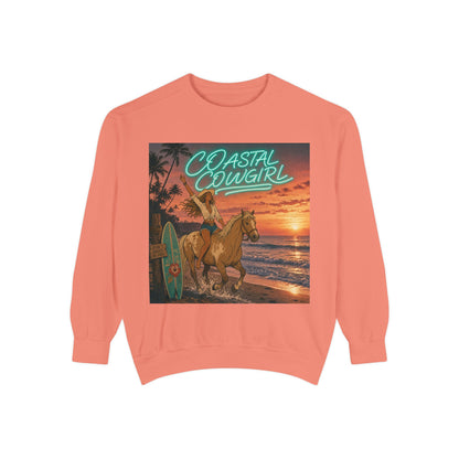 Coastal Cowgirl Horseback Crewneck Sweatshirt