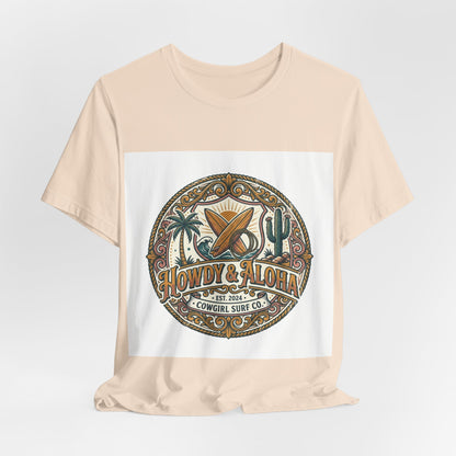 Howdy & Aloha Badge Vintage Tee