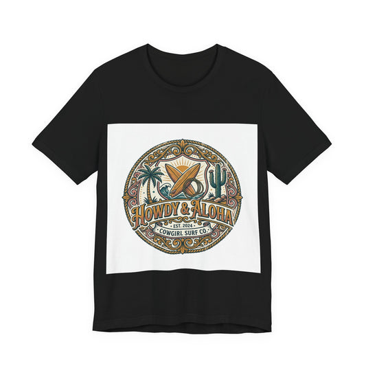 Howdy & Aloha Badge Vintage Tee