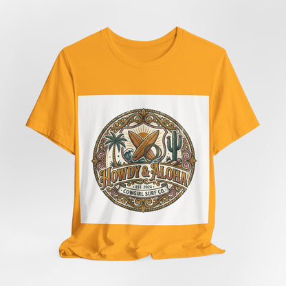 Howdy & Aloha Badge Vintage Tee