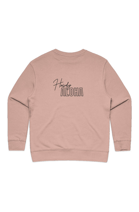  Howdy Aloha Womens Premium Crew 