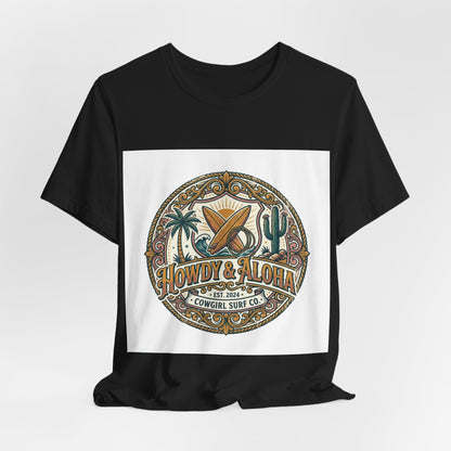 Howdy & Aloha Badge Vintage Tee